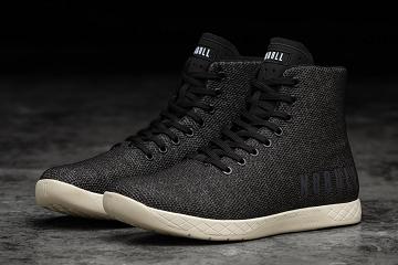 Women's Nobull High-Top Heather Trainers Black | SG N2850W